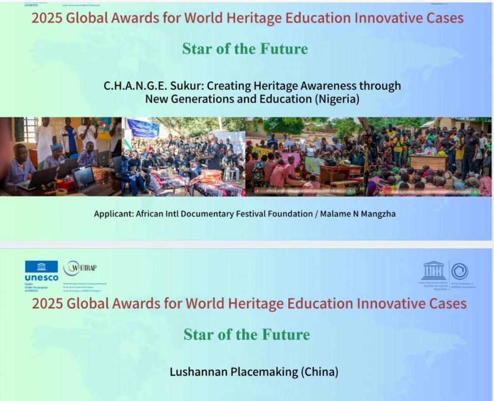 AFIDFF Receives 2025 UNESCO Global Award for World Heritage Education Innovation